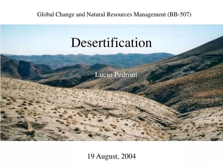 desertification