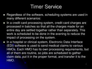 Timer Service