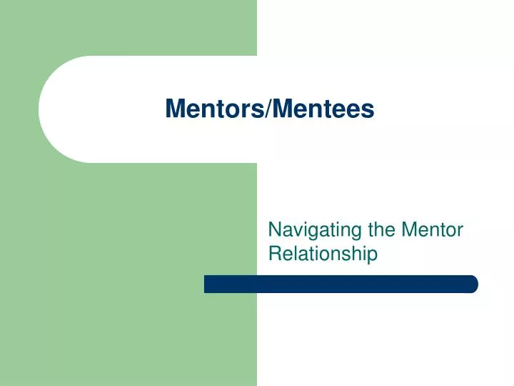 mentors mentees
