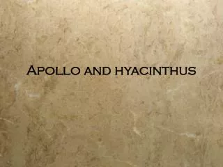 Apollo and hyacinthus