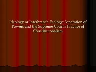 Empirical Judicial Politics
