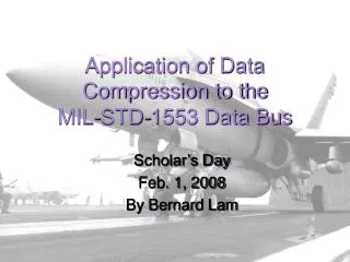 Application of Data Compression to the MIL-STD-1553 Data Bus