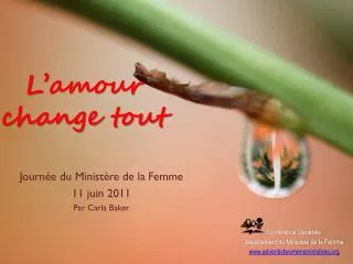 l amour change tout