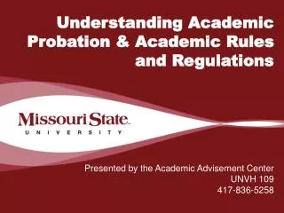 Understanding Academic Probation &amp; Academic Rules and Regulations