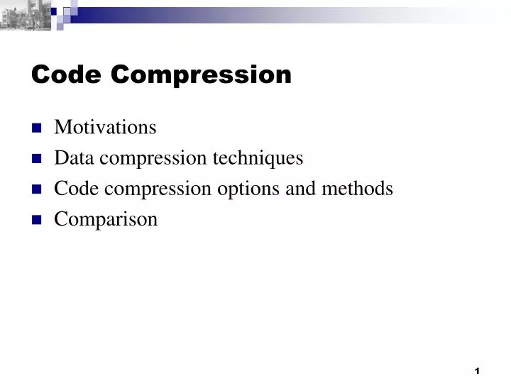 code compression