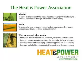 The Heat is Power Association