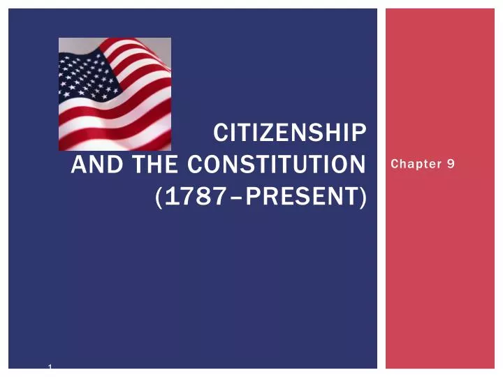 citizenship and the constitution 1787 present