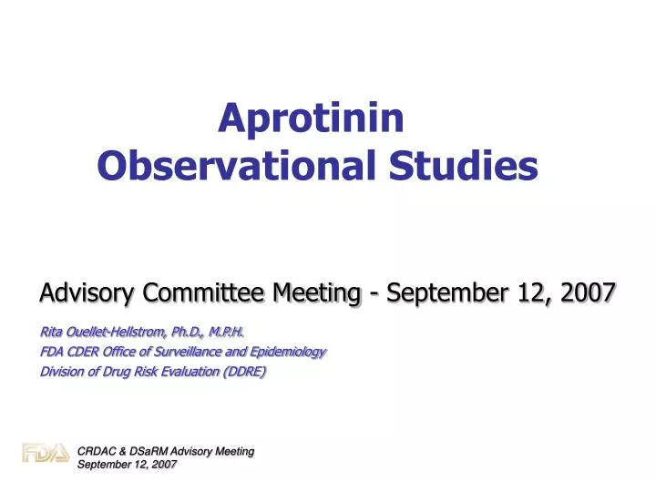 aprotinin observational studies