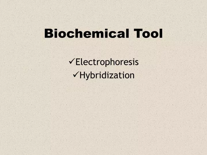 biochemical tool