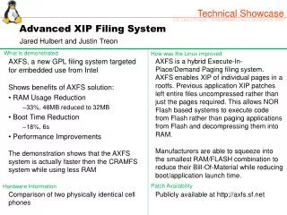 Advanced XIP Filing System