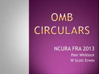 OMB Circulars