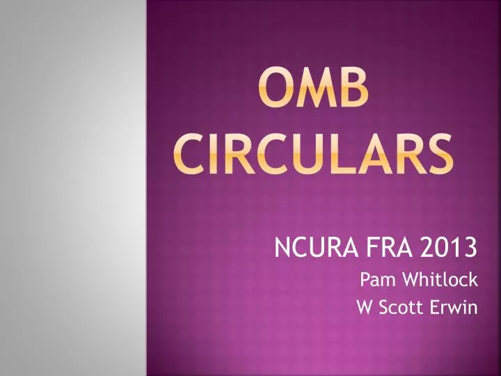 omb circulars