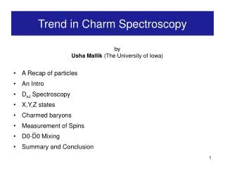 Trend in Charm Spectroscopy