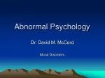 Abnormal Psychology - slide 1