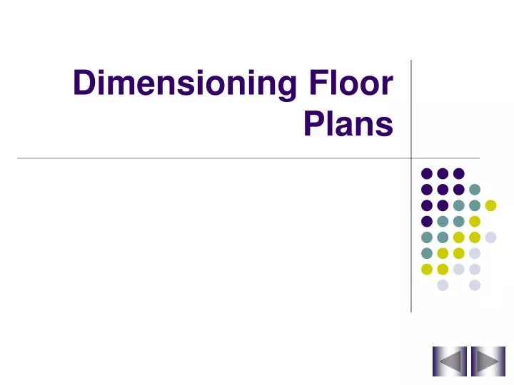 dimensioning floor plans