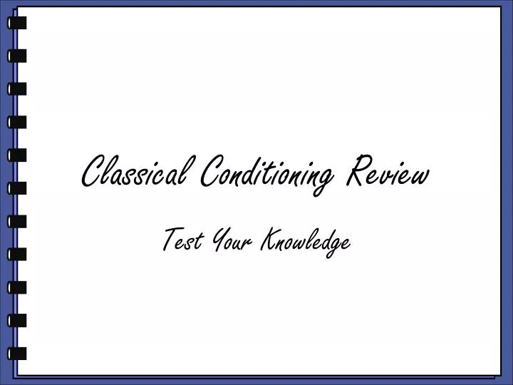 classical conditioning review