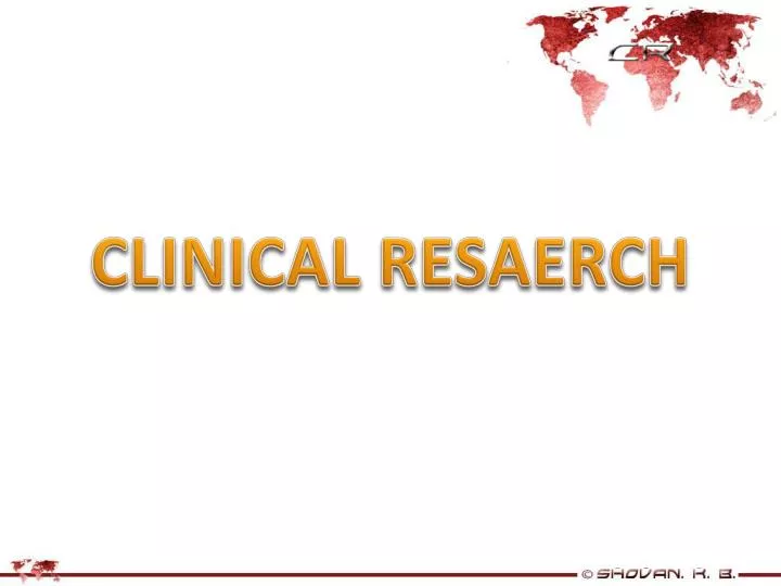 clinical resaerch