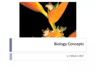 biology concepts