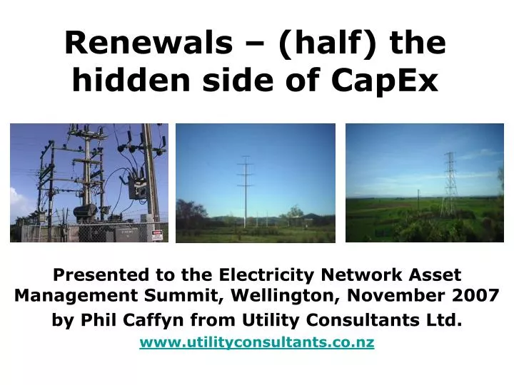 renewals half the hidden side of capex