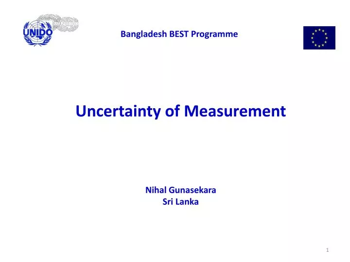 uncertainty of measurement nihal gunasekara sri lanka