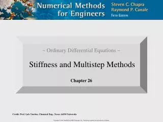 ~ Ordinary Differential Equations ~ Stiffness and Multistep Methods Chapter 26