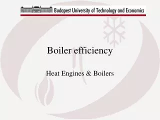 Boiler efficiency