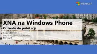 xna na windows phone od kodu do pubikacji