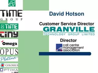 David Hotson Customer Service Director