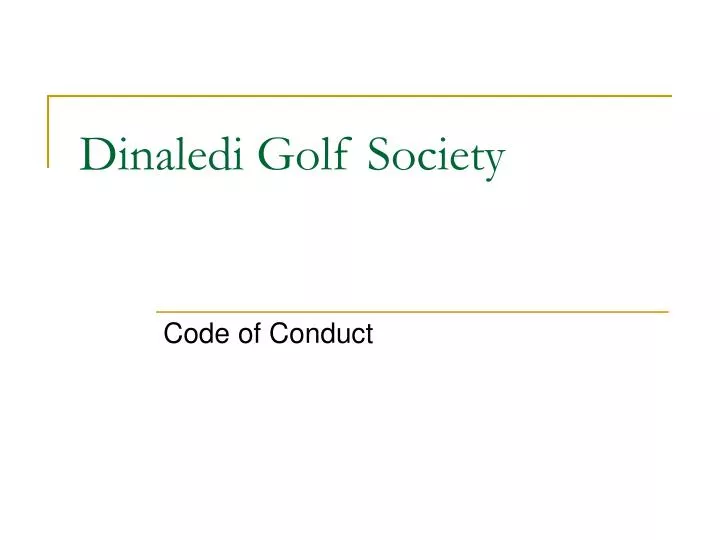 dinaledi golf society