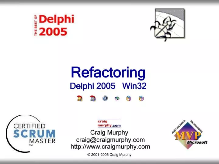 refactoring delphi 2005 win32