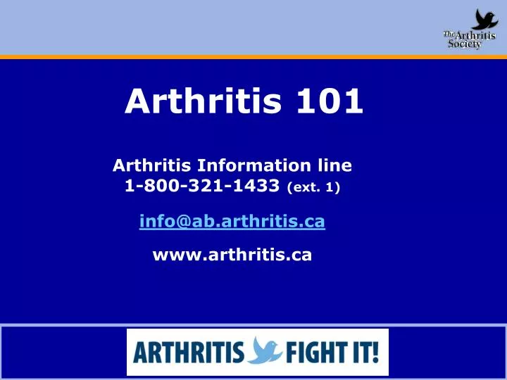 arthritis 101