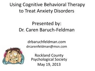 Rockland County Psychological Society May 19, 2013