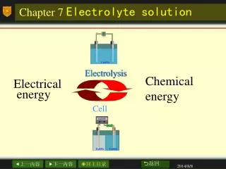 Chapter 7 Electrolyte solution