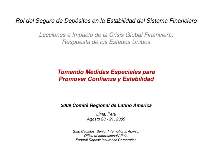 2009 comit regional de latino america lima peru agosto 20 21 2009