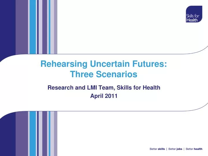 rehearsing uncertain futures three scenarios
