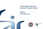 Principles and Evolution of Islamic Finance: Ethical Foundations and Market Growth - slide 1