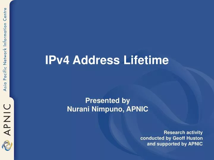 ipv4 address lifetime
