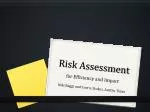Risk Assessment - slide 1