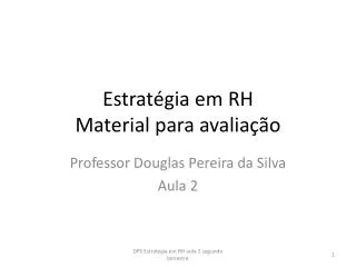 estrat gia em rh material para avalia o