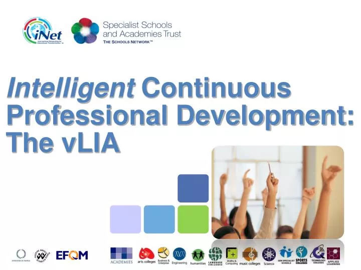 intelligent continuous professional development the vlia