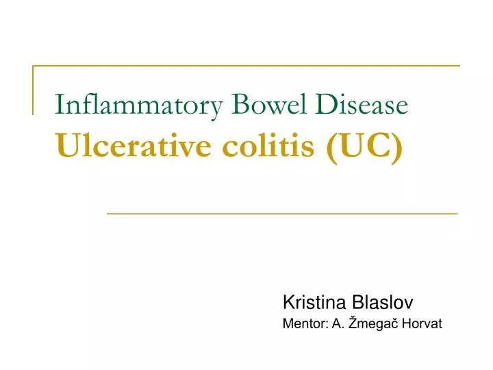inflammatory bowel disease ulcerative colitis uc