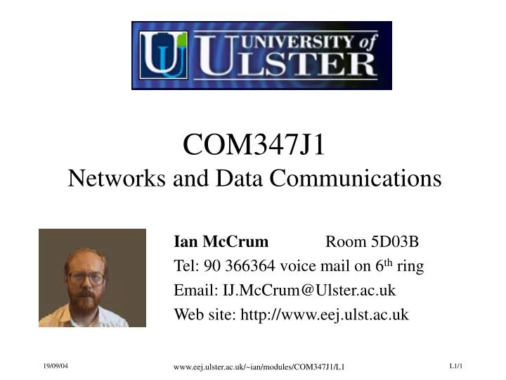 com347j1 networks and data communications