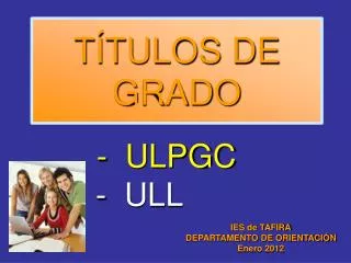 t tulos de grado