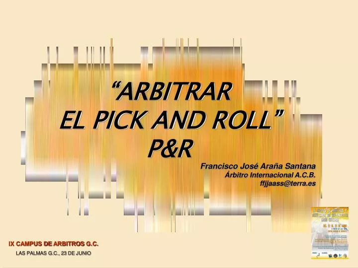 arbitrar el pick and roll p r