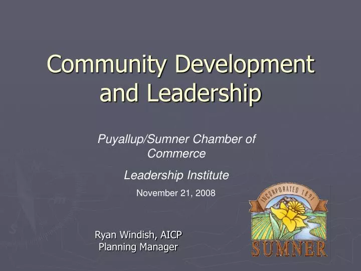 community development and leadership