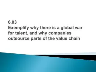 The global talent war: