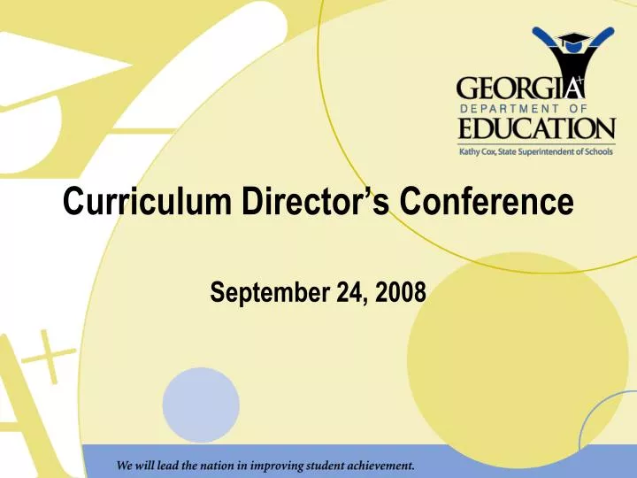 curriculum director s conference
