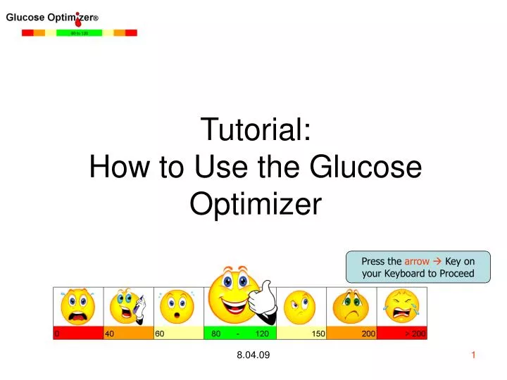 tutorial how to use the glucose optimizer