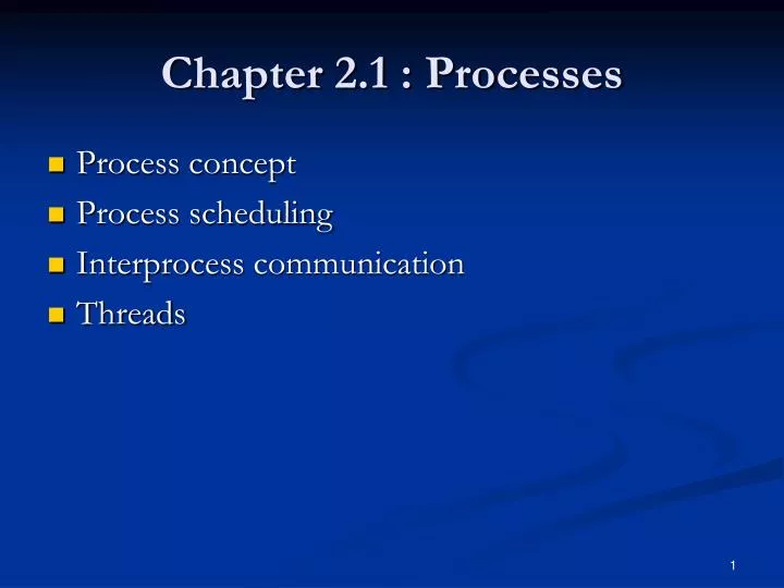 chapter 2 1 processes