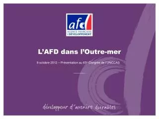 l afd dans l outre mer